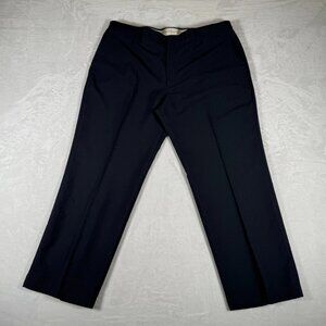 Hagger Heritage Pants Men Size W42 L30 Navy Classic Fit Wrinkle Free Vintage New